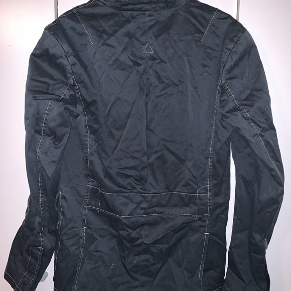 Small Charcoal Grey Buttoned Jacket - Picture 10 of 10